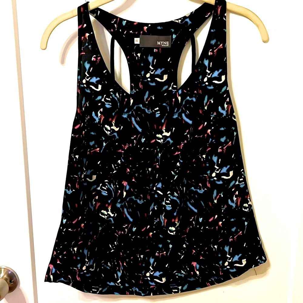 Myne Sill Confetti Racerback Tank